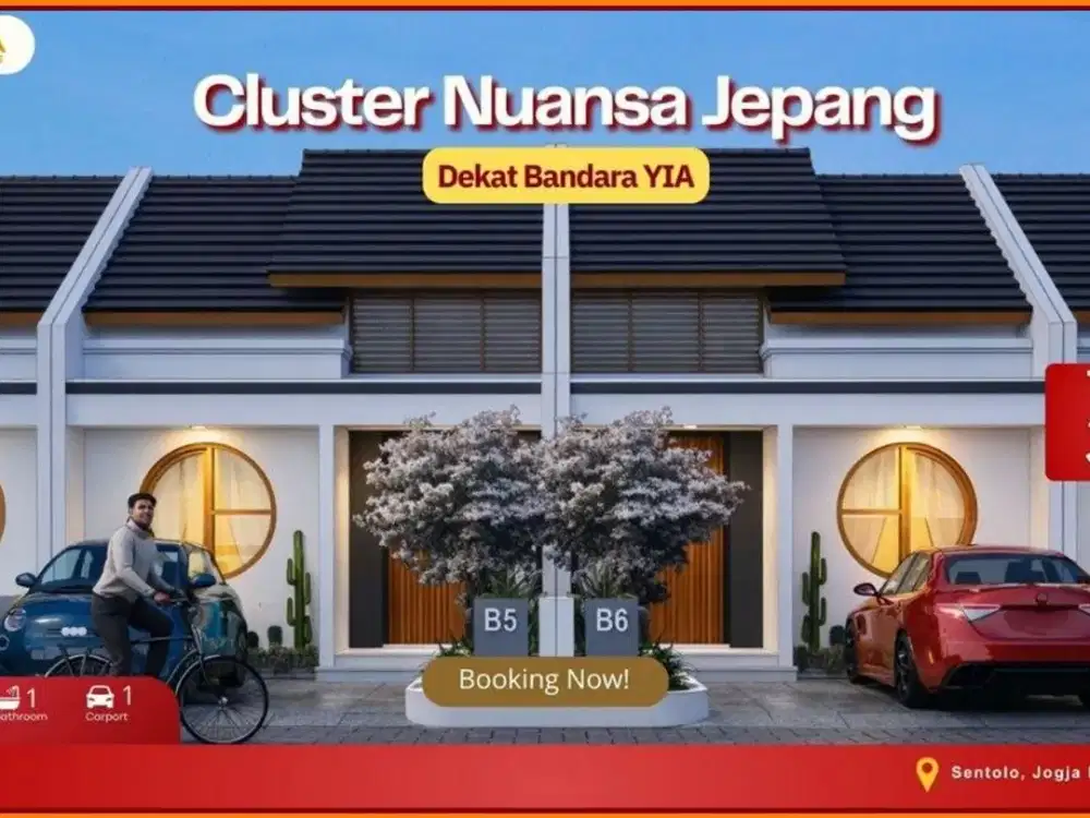 Rumah Minimalis Jepang Dekat Pasar & Exit Tol