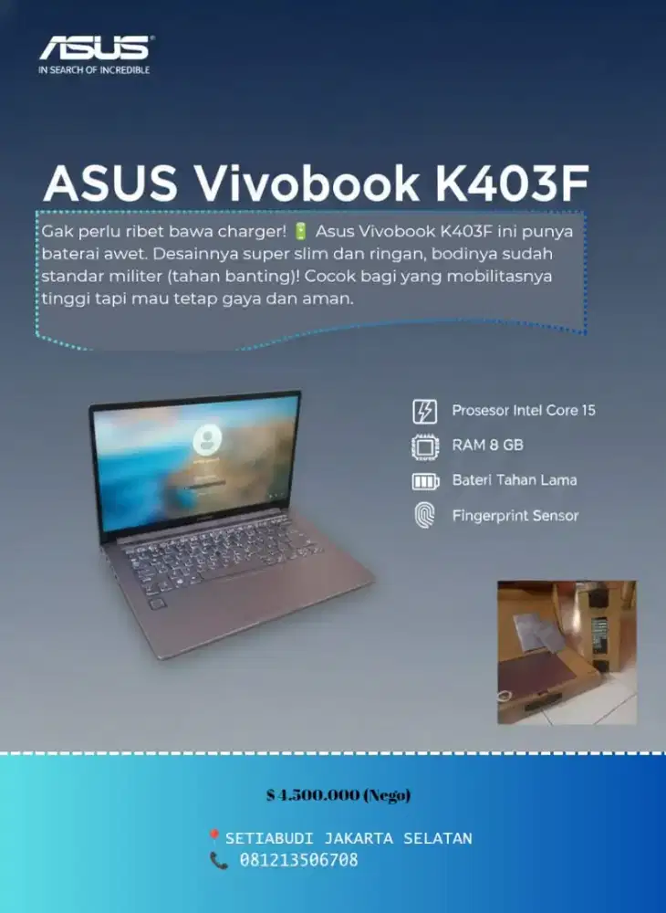 Sale Asus Vivobook K403F