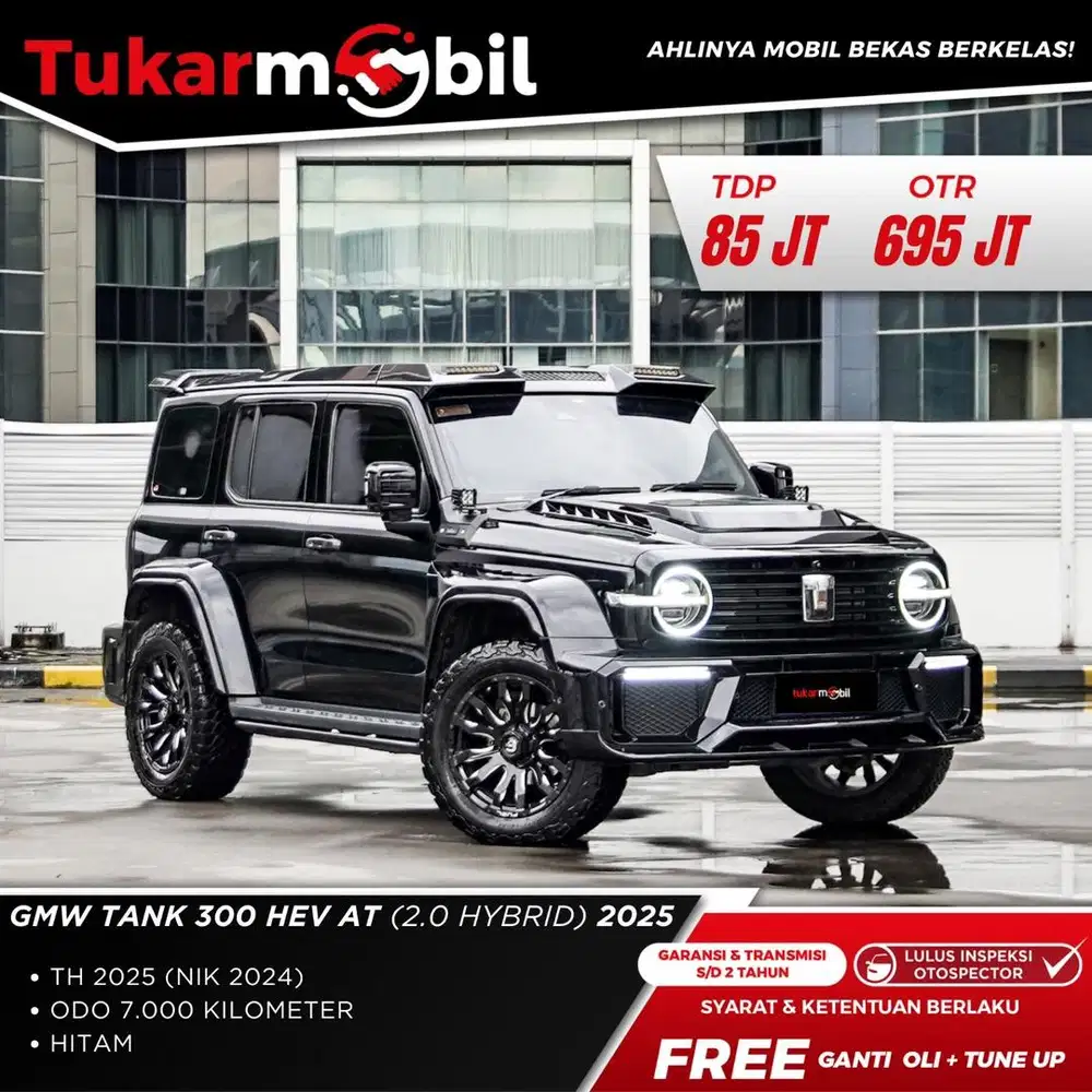 [BERGARANI] GWM TANK 300 HEV MATIC 2.0 HYBRID TAHUN 2024/2025 GENAP