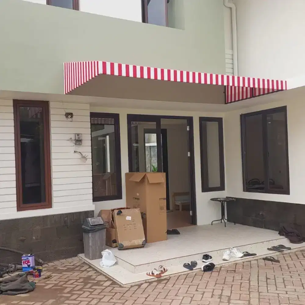 Kanopi kain awning anti air dan UV bahan berkualitas tinggi