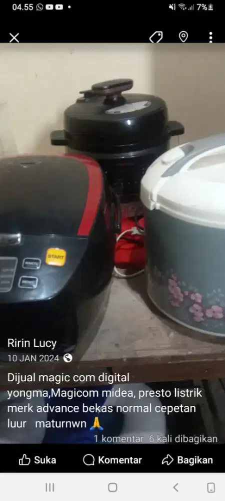 Magic com  rice coker