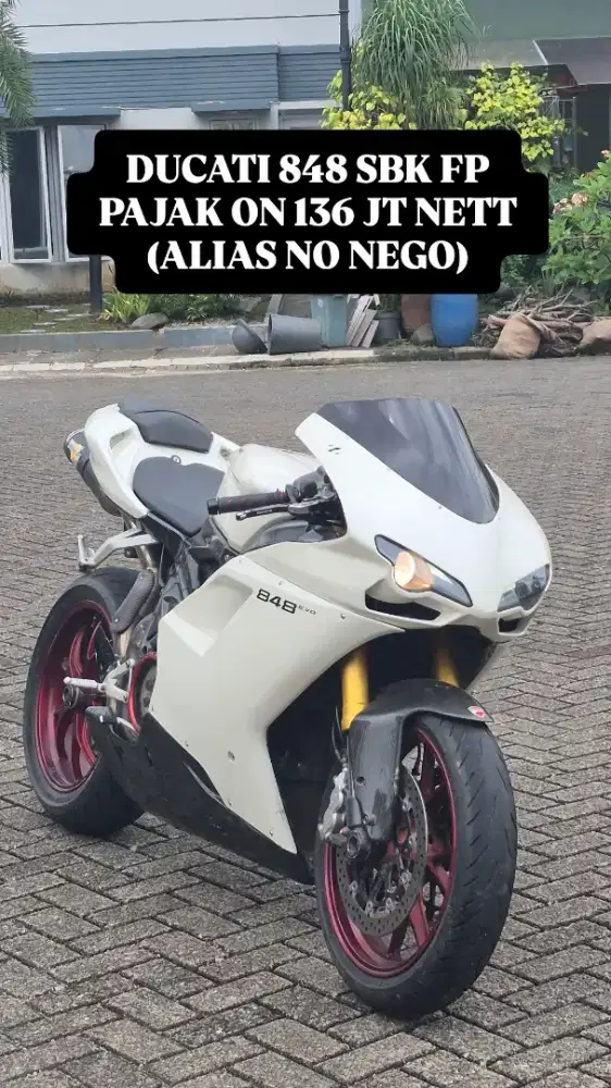 DUCATI 848 SBK FP PAJAK ON TERMURAH R6, R1, Z800, Z900, ER6N