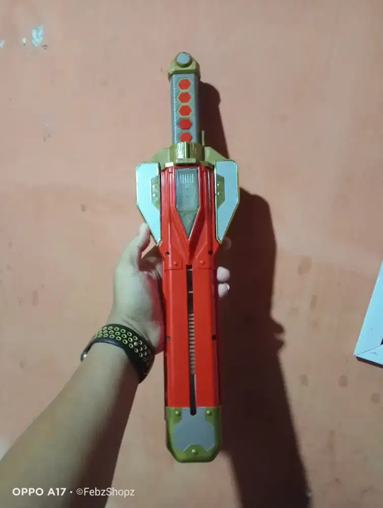 Pedang Vintage Justirisers Riser Glen Sword  Jadul Rare Item KONAMI