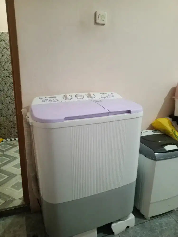 MESIN CUCI SHARP 2 TABUNG MAGIC PURE