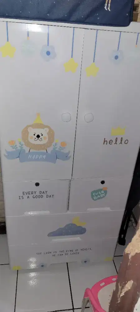 Jual lemari anak 1 gatungan + 4 laci