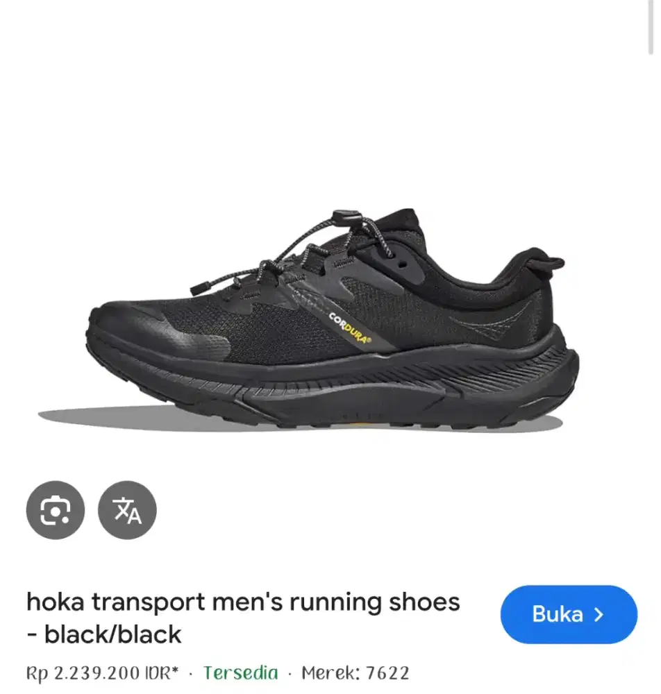 Jual cepat sepatu running merk Hoka asli size 45