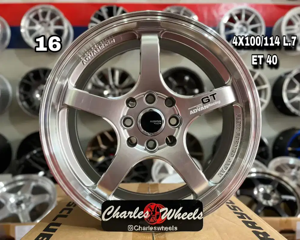 VELG ADVAN GT HS POLISH R16 MURAH