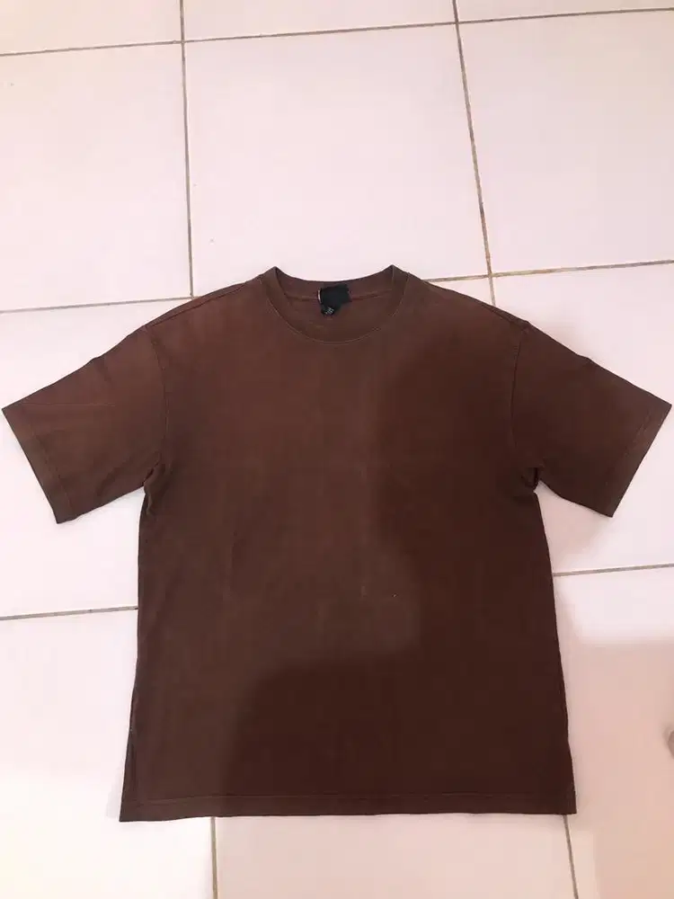 Kaos polos h&m coklat