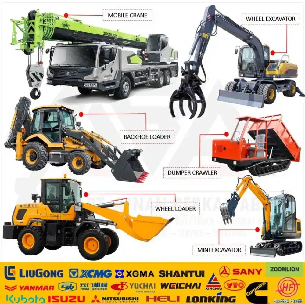 Concrete Mixer BullDozer Wheel Loader Excavator Forklift Drilling Rig