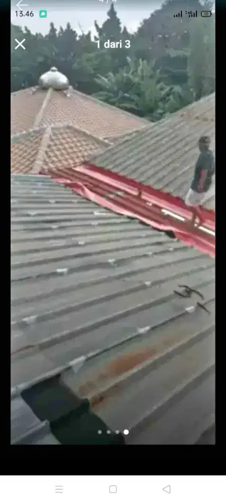 Atap bocor kanopi atap bajarigan terpasang dll bergaransi