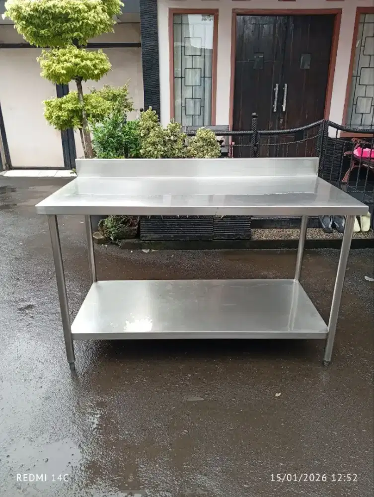 Meja stainless 2s 140 x 70 x 85