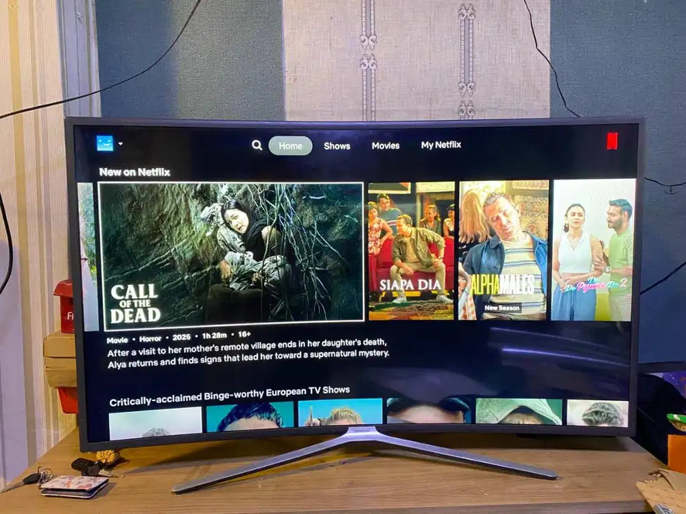 Smart TV Samsung Curved Glass