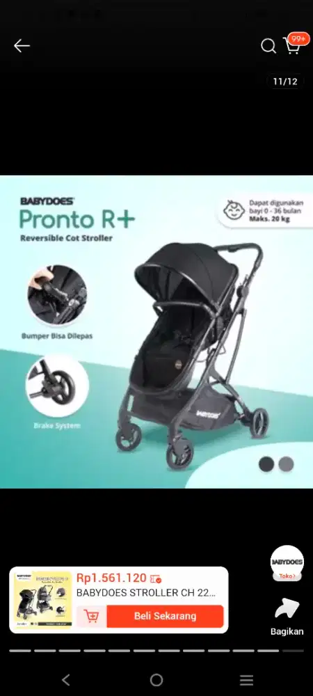 Stroller Baby does pronto R+