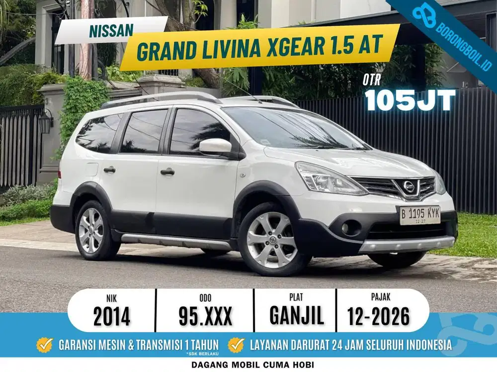 Termurah !! Nissan Grand Livina XGEAR at 2014 Siap pakai