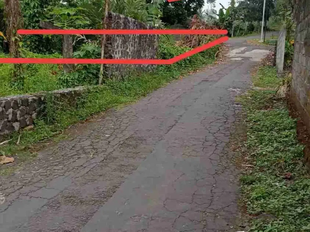 jual tanah luas 131m2 diutara uii jl kaliurang km 16