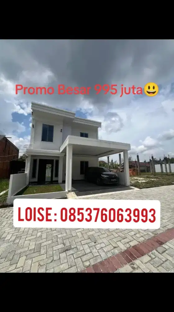 Rumah Lantai 2 Tengah Kota Lokasi Gobah