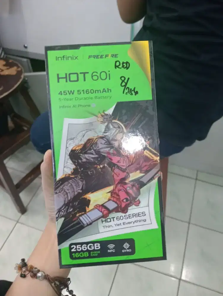 Infinix hot 60i 8/256 new