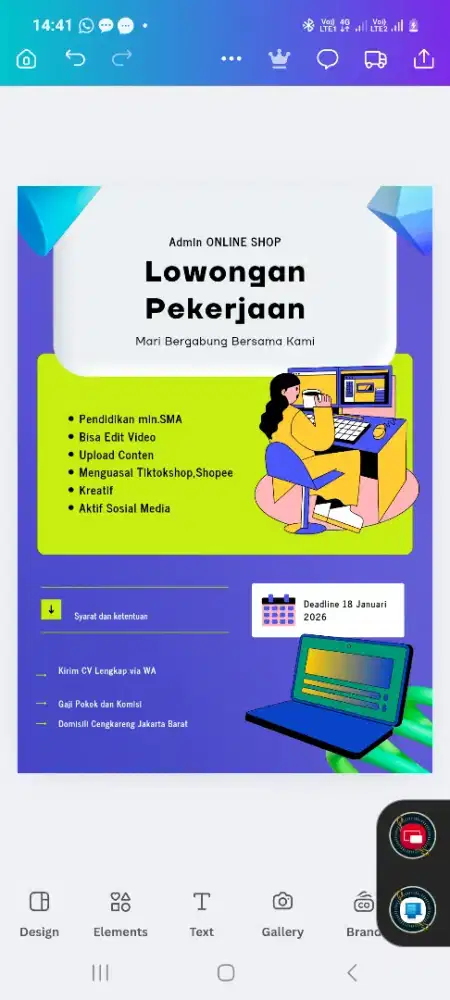 ADMIN online + Conten Creator