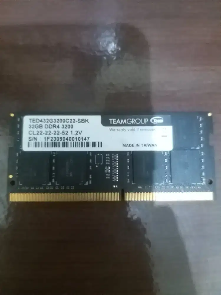 RAM Laptop 32GB DDR4 3200Hz Team bisa TT.