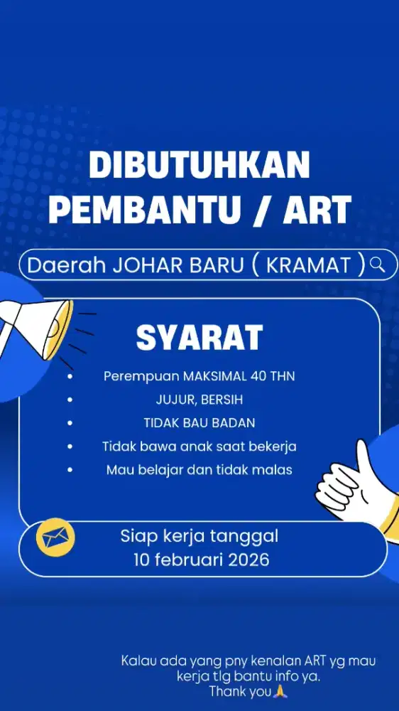 DICARI ART / PEMBANTU