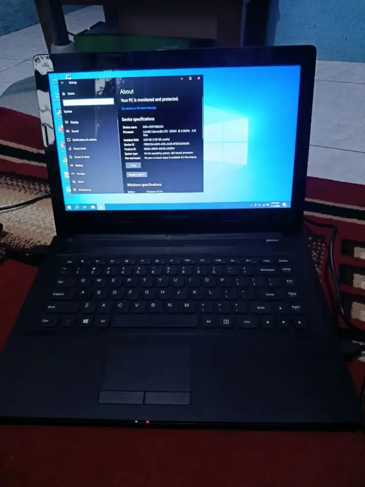 Laptop lenovo ram 8