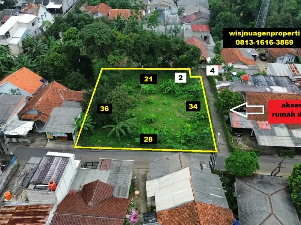 Tanah Murah depan Taman Wisata Pasir Putih Depok Jalan Garuda Raya