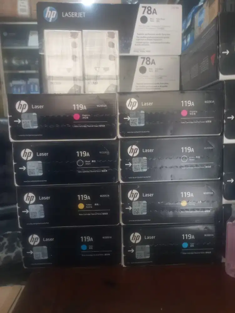 Terima tinta toner printer baru dan bekas