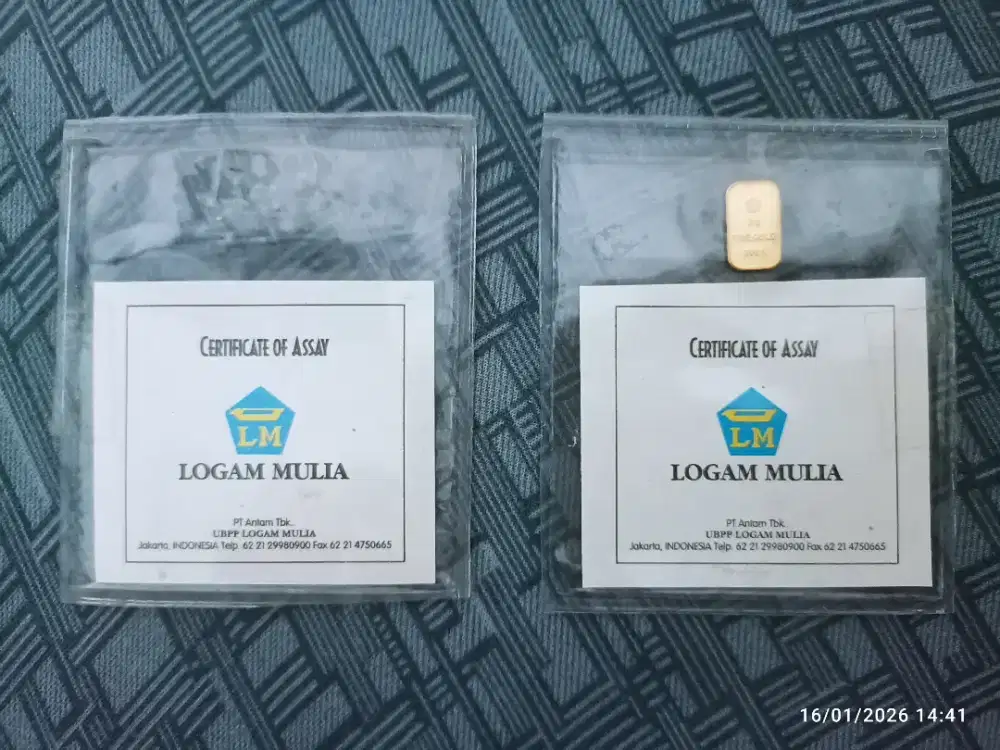 Emas Antam Retro 2 gram dan 10 gram