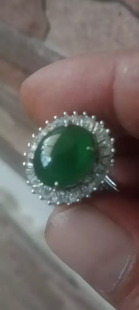 Jadeite jade giok Burma warna imperial type A memo