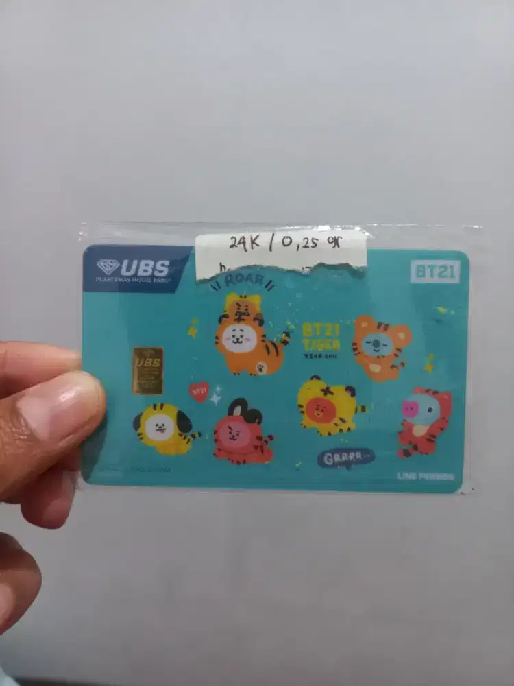 EMAS LOGAM MULIA ASLI 0.25 Gram UBS