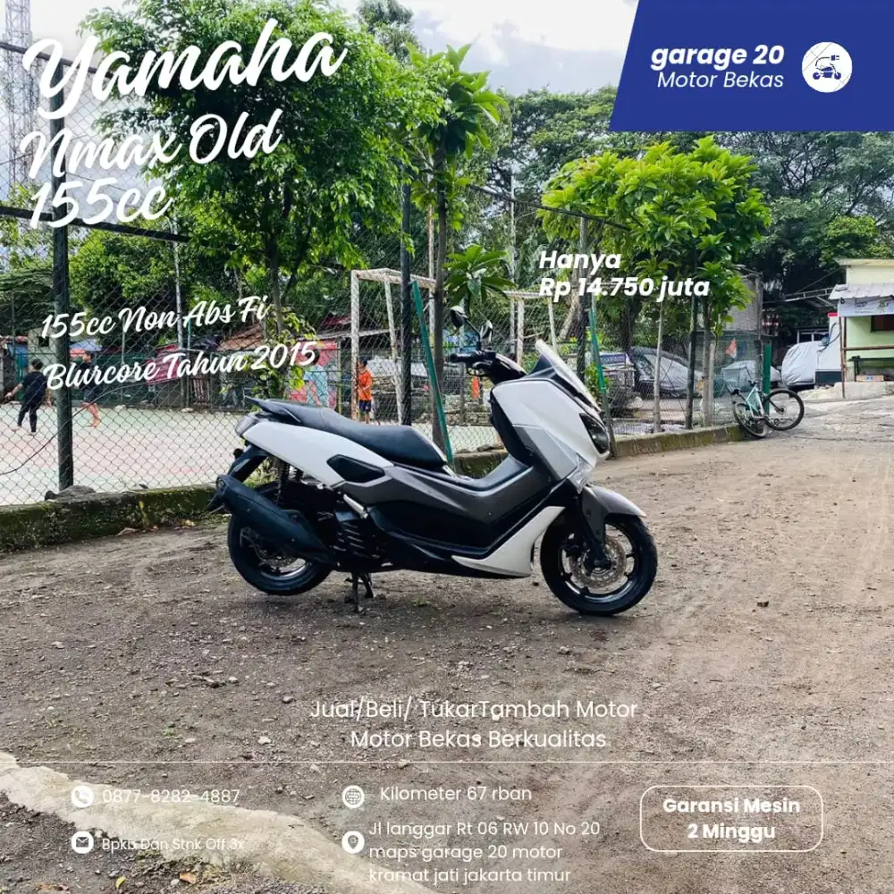 Yamaha Nmax 155cc Non Abs fi Bluecore Tahun 2015