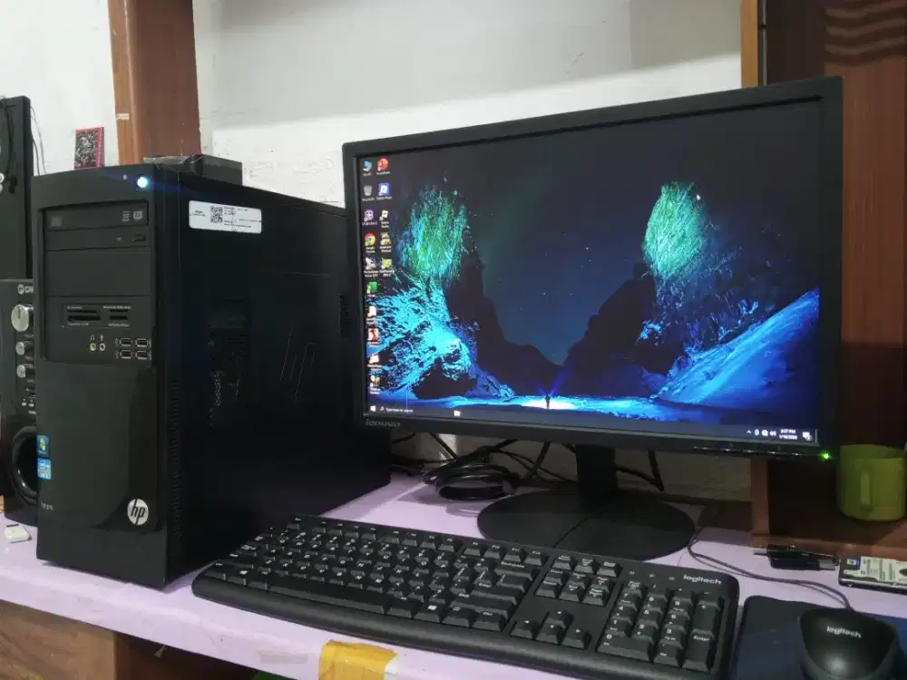 Pc gaming HP intel core i5 + vga nvidia 4gb + ram 8gb + monitor 22inch