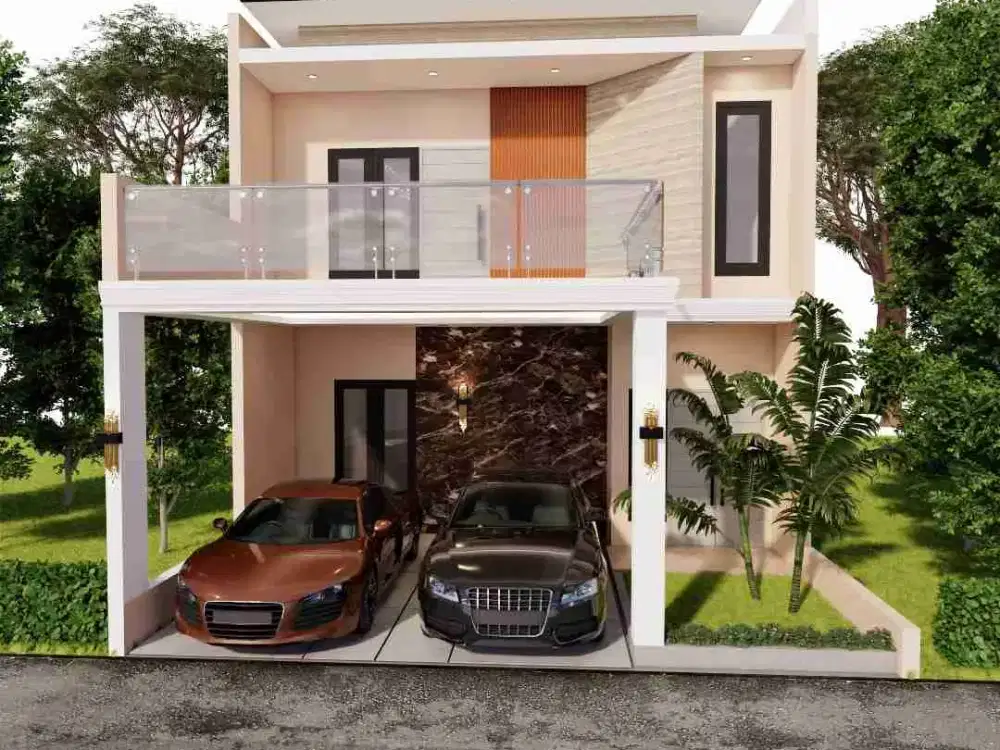 Rumah dalam cluster mewah lokasi strategis Akses 2mobil lebar bebas banjir dijamin di pondok gede