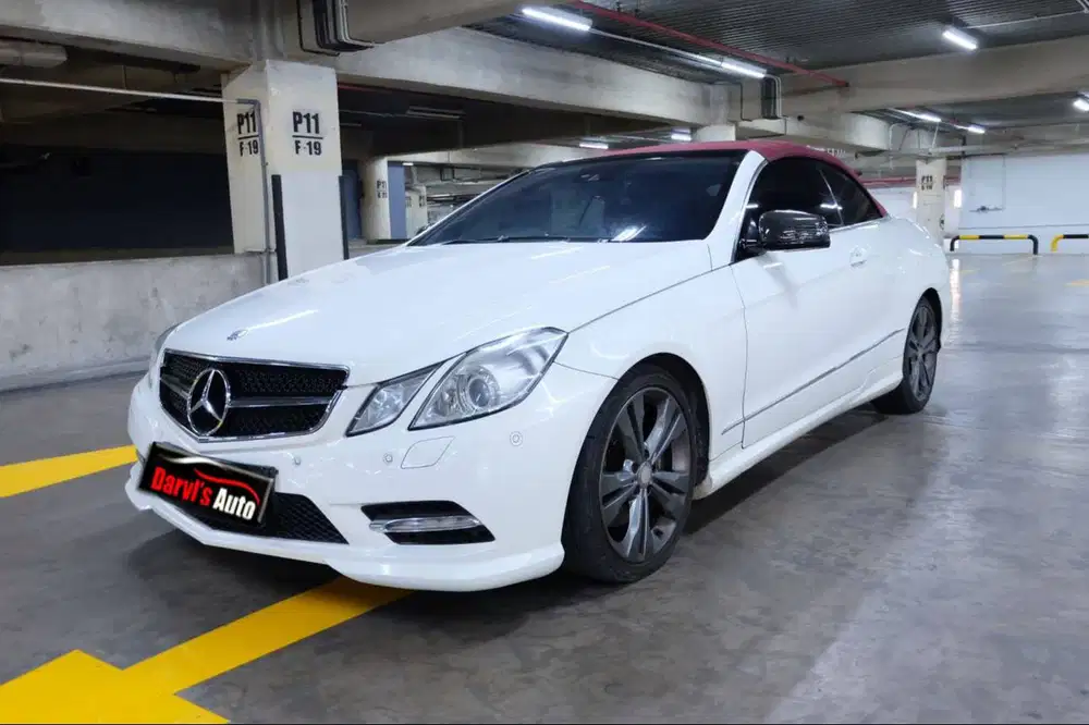 2012 Mercedes Benz E250 Cabriolet AMG White On red tdp178jt