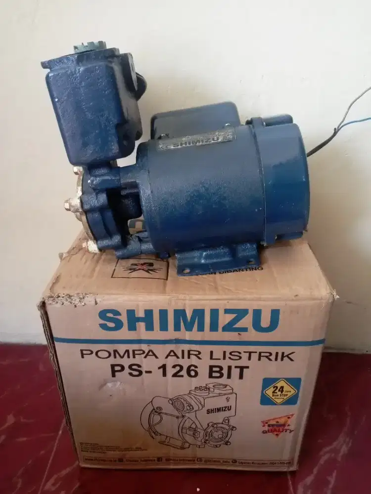 Pompa air Shimizu PS 126 bit bekas siap pasang