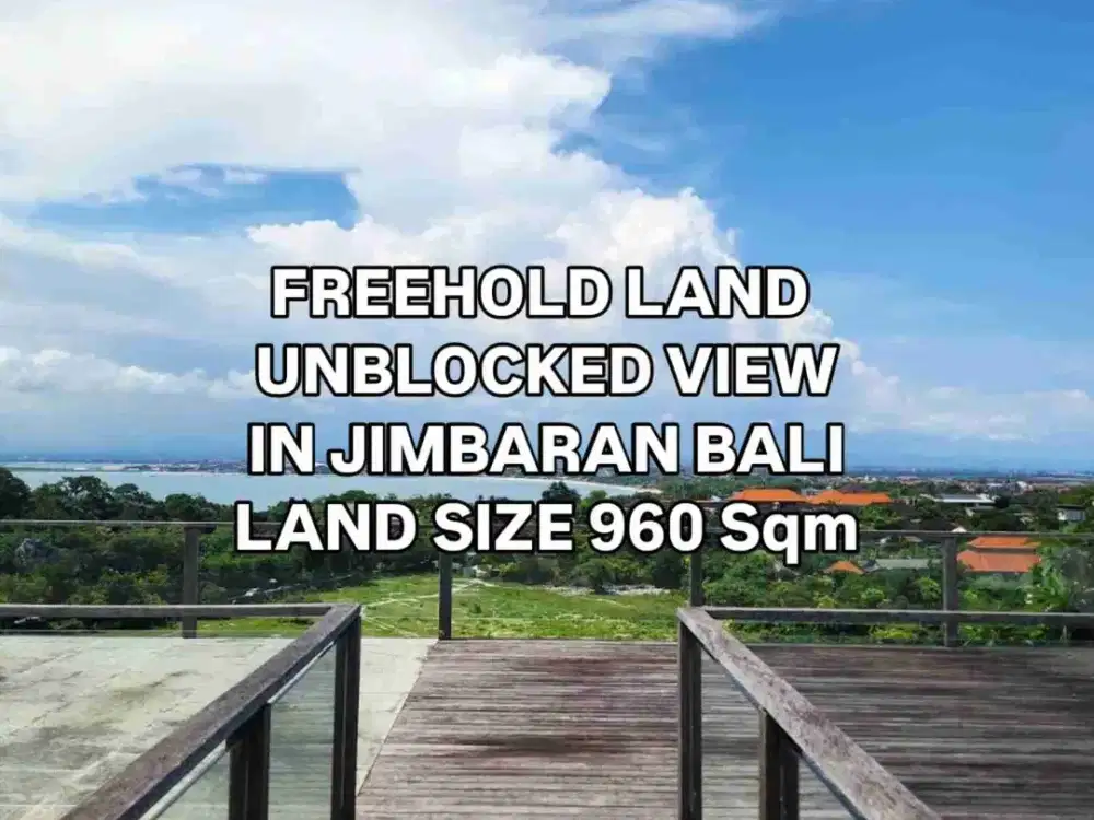 Tanah Bonus Bangunan dengan View di Jimbaran Badung Bali