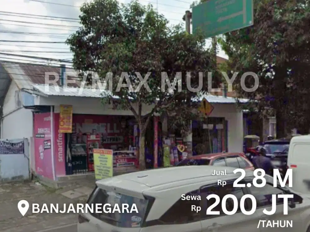 Dijual dan Disewakan Rumah + Toko Tepi Jalan Besar Wilayah Banjarnegara