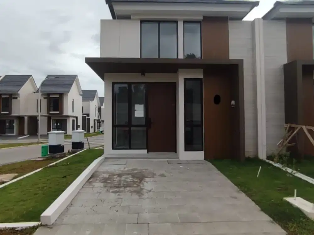Rumah Hook 1 Lantai 2 Kamar Dekat Club House di Citra Garden Serpong