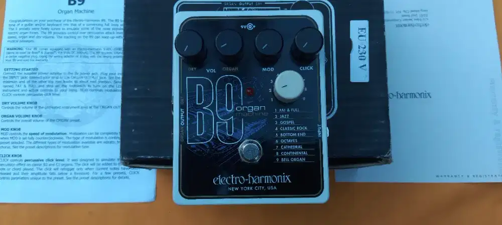 Guitar Effect Electro Harmonix USA Organ Machine B9
