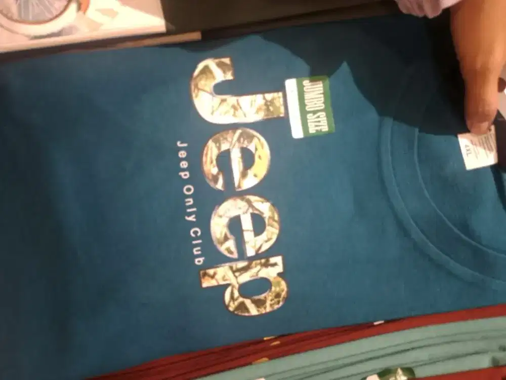 Kaos Jeep pria jumbo 3XL-4XL