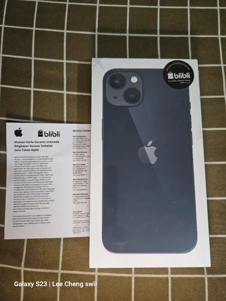 IPhone 13 128 garansi resmi blibli (baru)