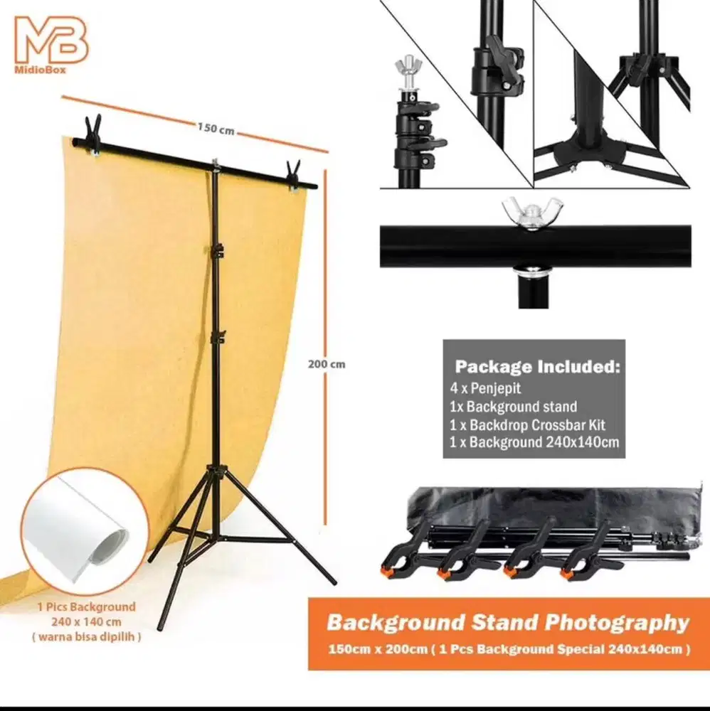 Jual Stand Background + Backgroundnya