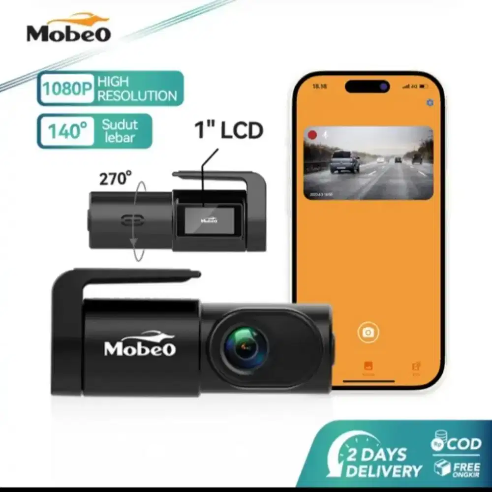 Dashcam mobeo wifi Hd  camera mobil