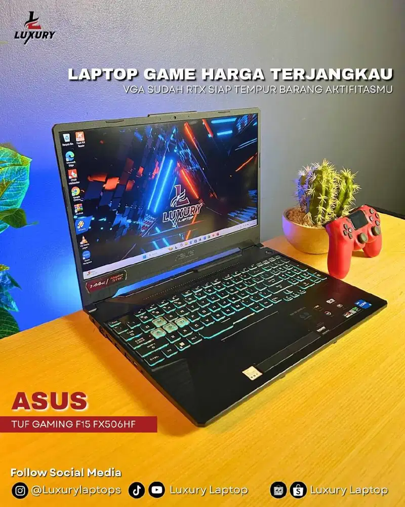 LAPTOP GAMING ASUS TUF F15 FX506HF 11TH GEN CORE I5 JUAL MURAH RAM SSD