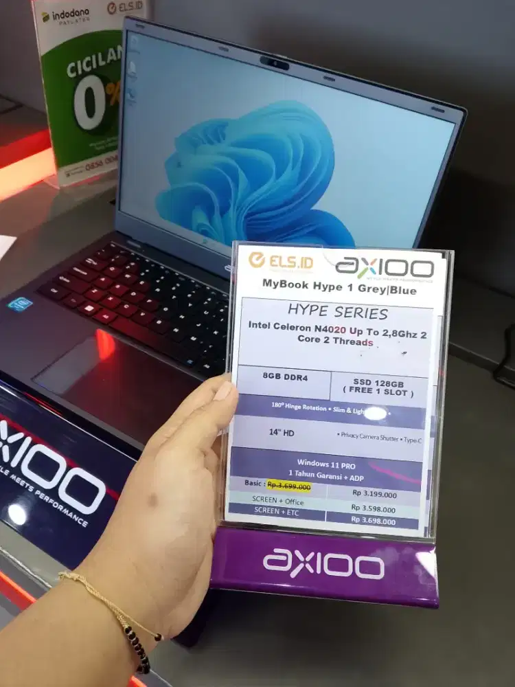 LAPTOP AXIOO BISA DICICIL TANPA DP FREE 1X CICILAN