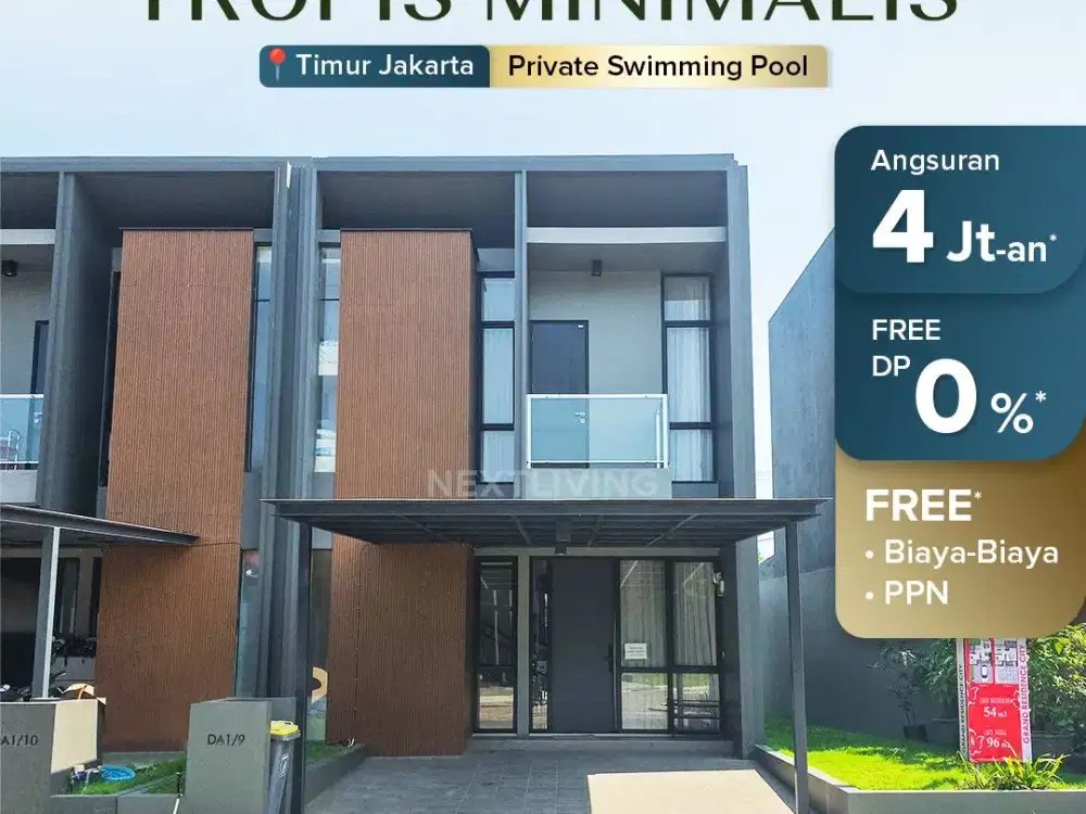 Rumah Siap Huni Kolam Renang dalam Cluster Mulai 900 Juta-an