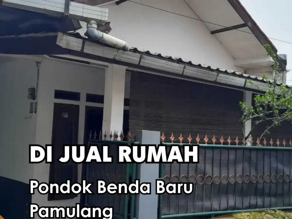 Di Jual !!! Rumah Pondok Benda Baru Pamulang Kt. 3 Km. 2