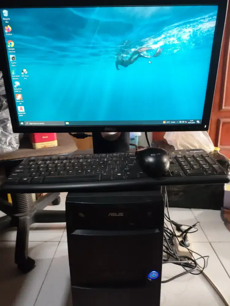 Komputer +Monitor dell+ Keyboard+Mouse