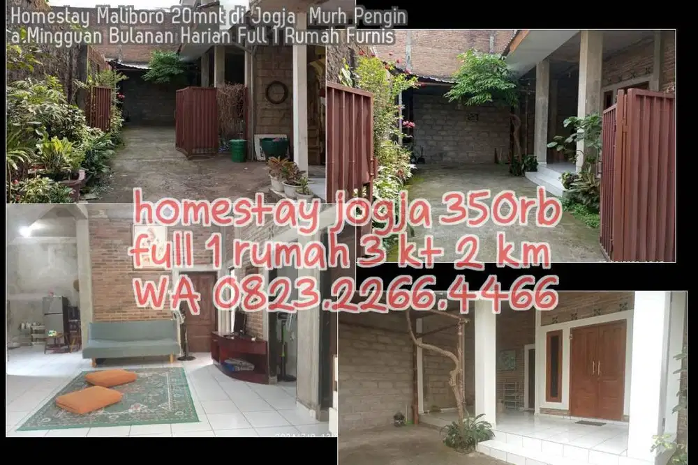 Homestay Maliboro 20mnt di Jogja  Murh Pengina Mingguan Bulanan Harian