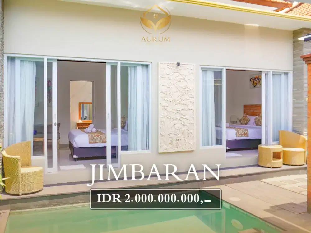 FOR SALE – Modern 2BR Private Villa Near GWK, Balangan & Jimbaran Beach